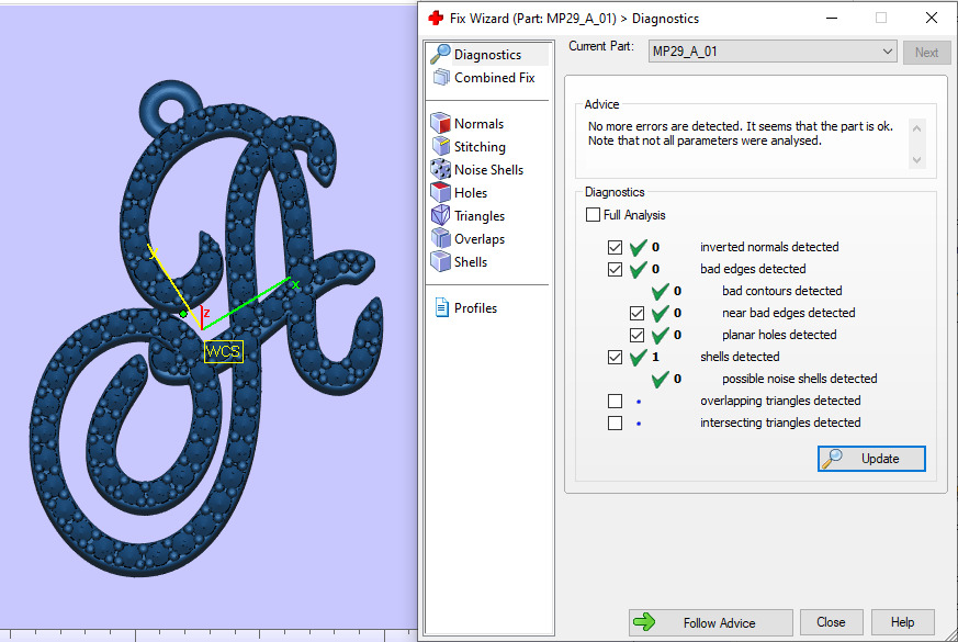 Pendant Alphabet A 3D print model 3D print model_8