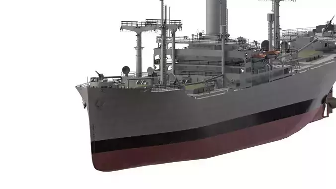 FICTIONAL DETAILED CARGO SHIP