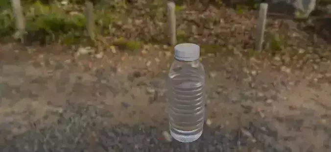 blender realistic water bottle for developing games and more