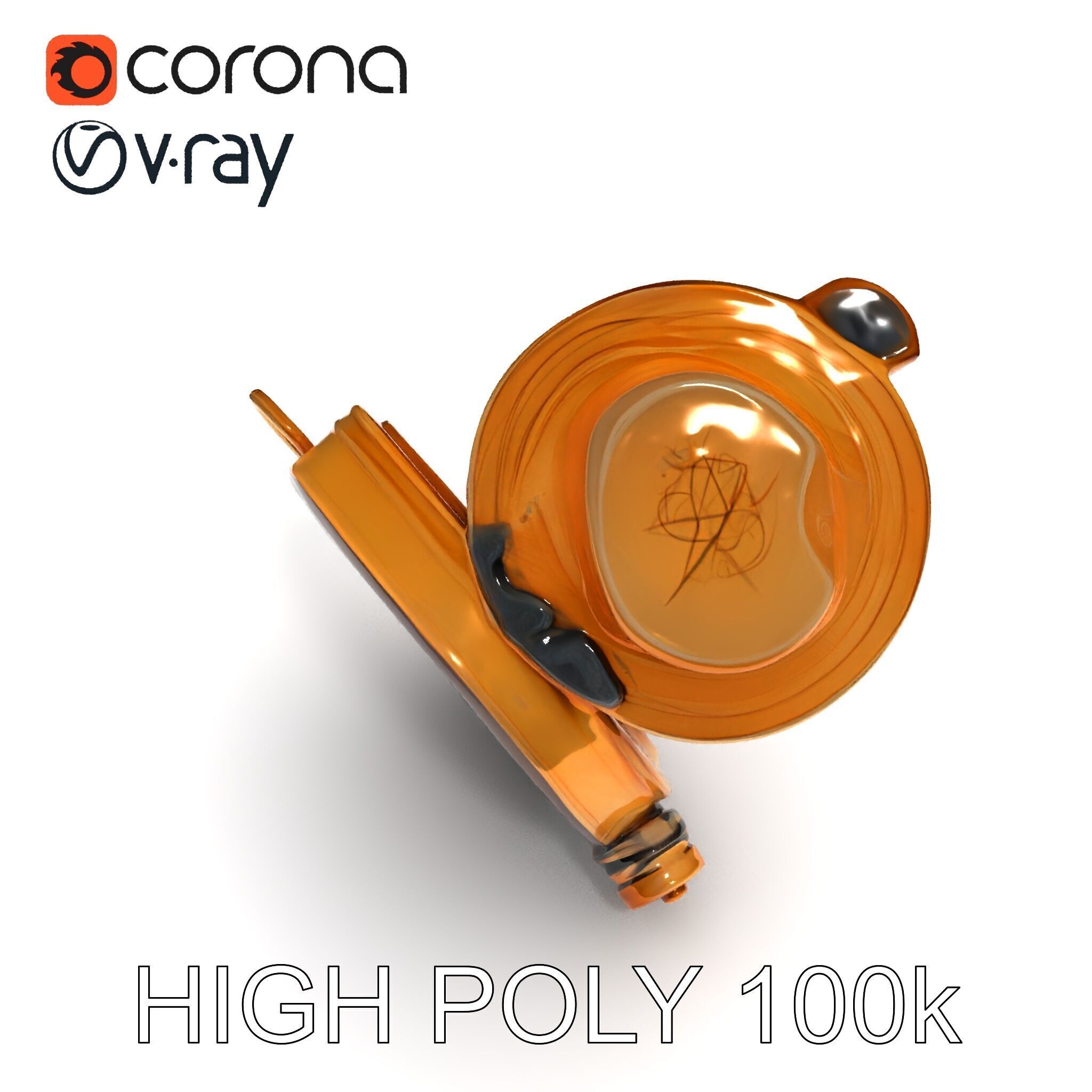 Vintage Brass Compass D Model Pack Low-poly 3D model_13