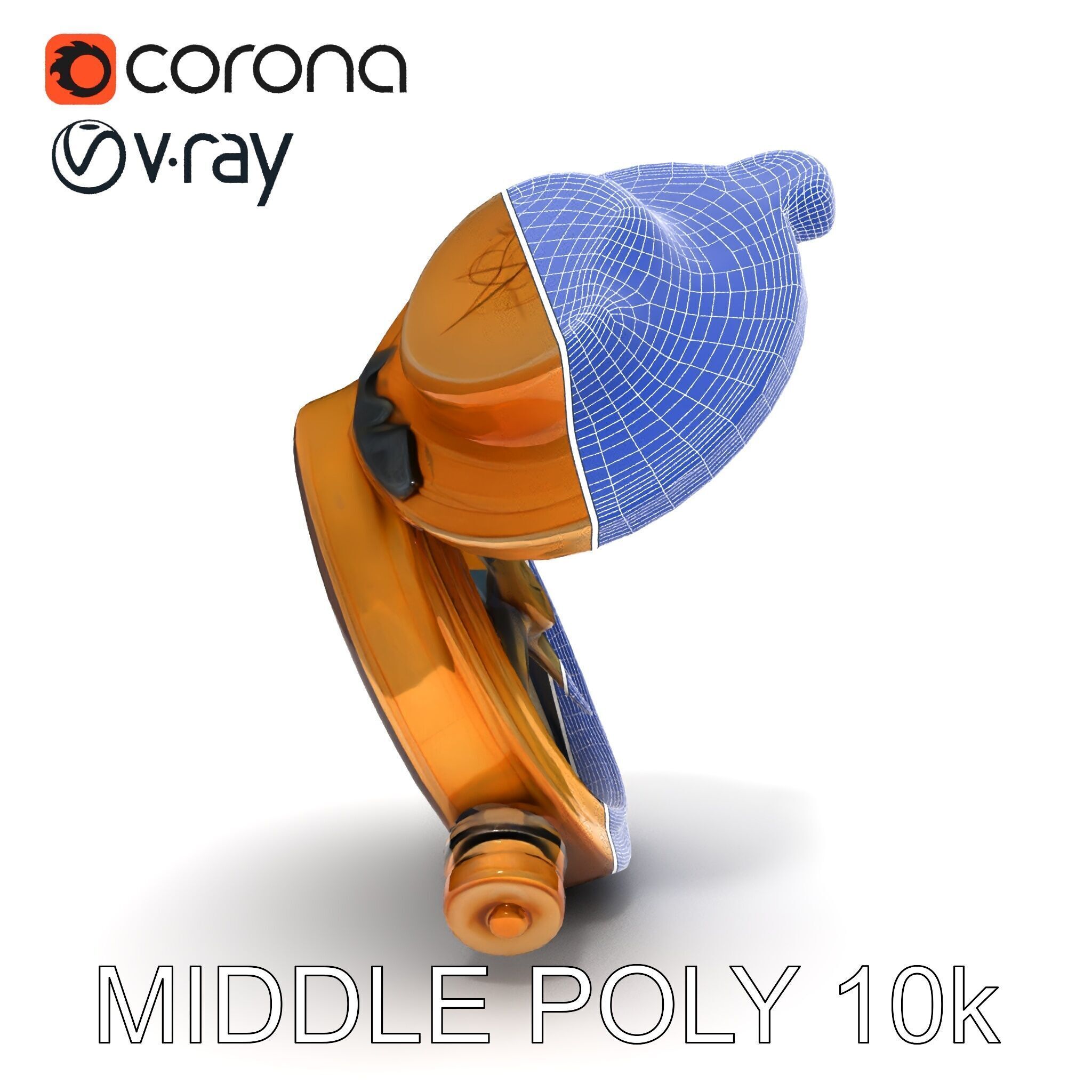 Vintage Brass Compass D Model Pack Low-poly 3D model_22