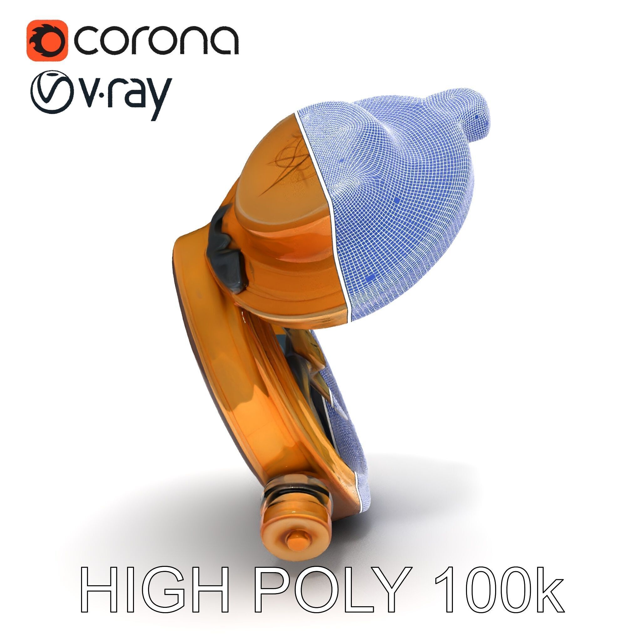 Vintage Brass Compass D Model Pack Low-poly 3D model_35