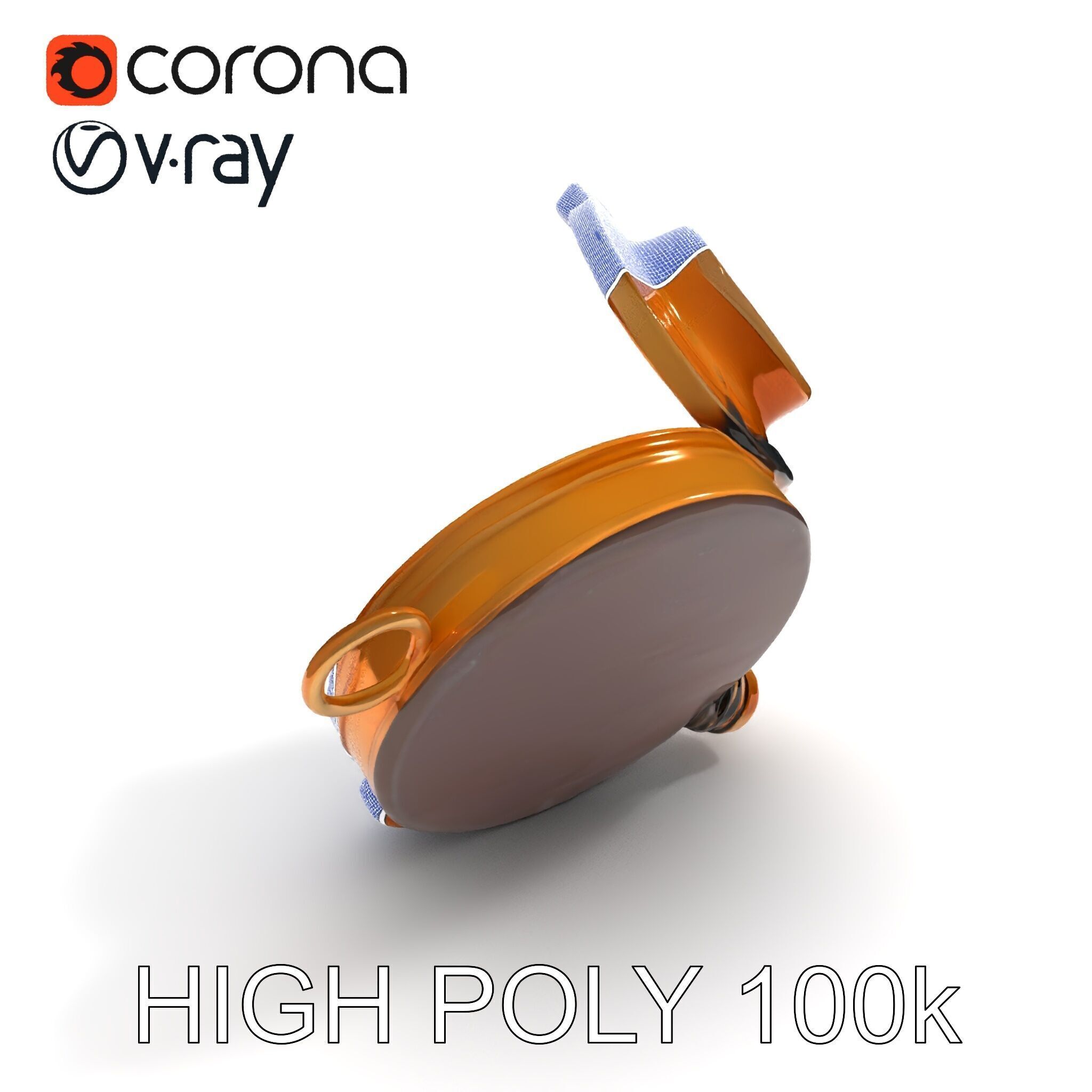 Vintage Brass Compass D Model Pack Low-poly 3D model_18