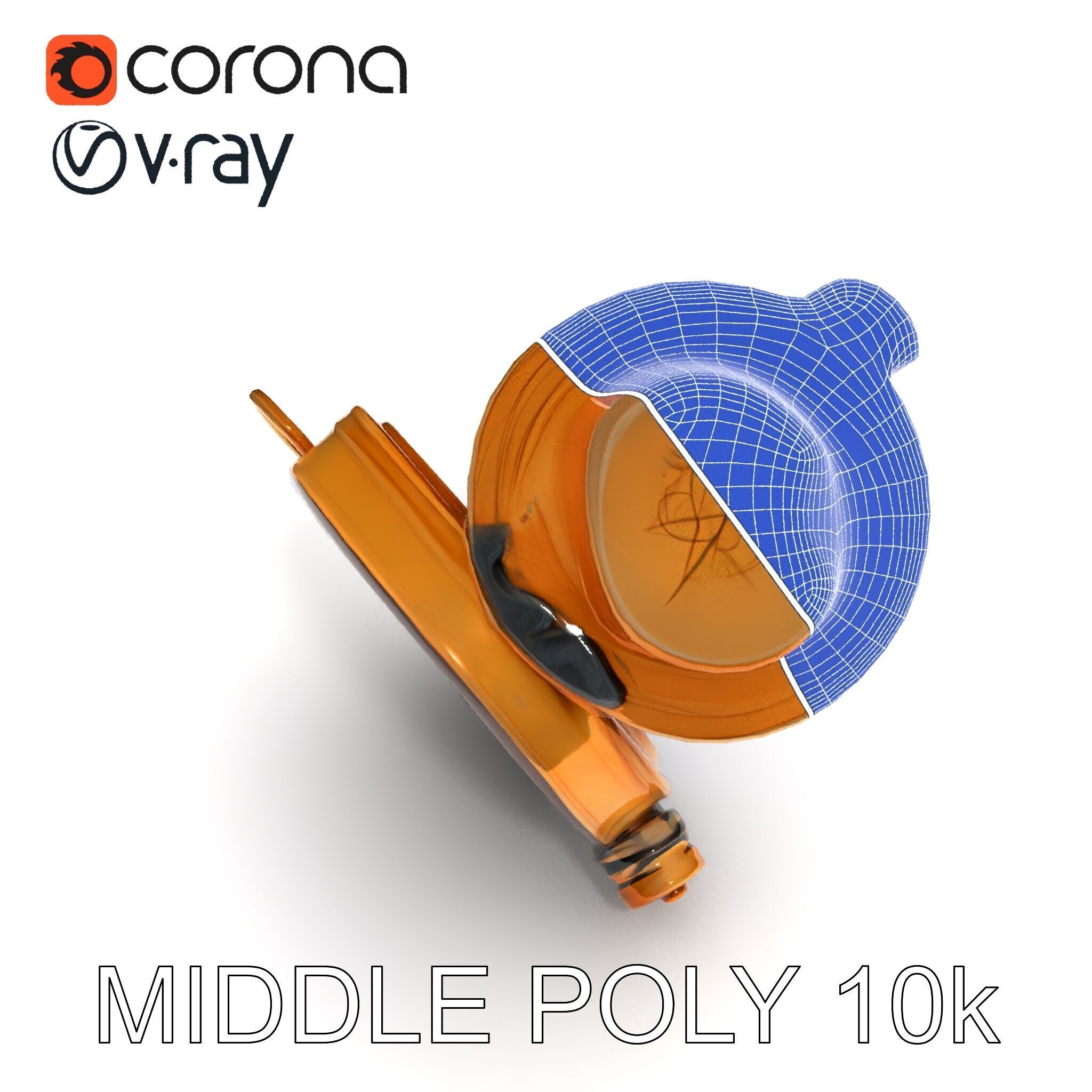 Vintage Brass Compass D Model Pack Low-poly 3D model_6