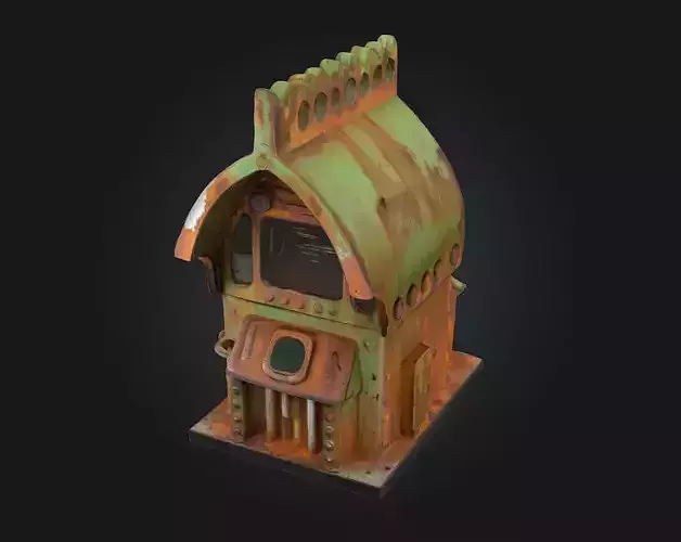 Rustic Control Console  Vintage Tech with Industrial Character