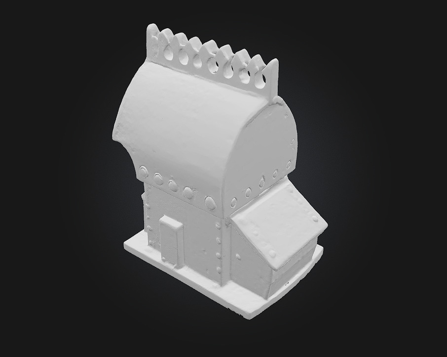 Rustic Control Console Vintage Tech with Industrial Character 3D model_9