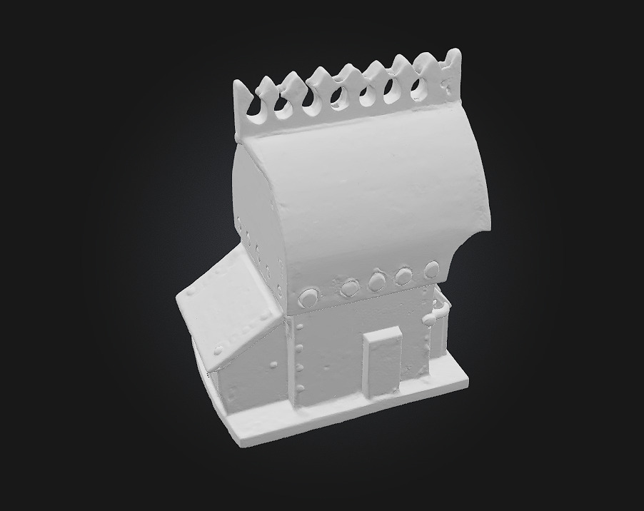 Rustic Control Console Vintage Tech with Industrial Character 3D model_8