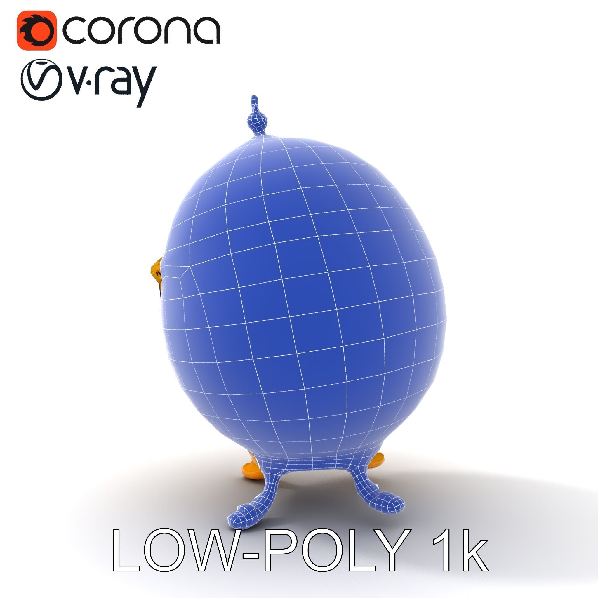 Ornate Faberg Egg Model Pack with Enamel and Gold Detailing Low-poly 3D model_18