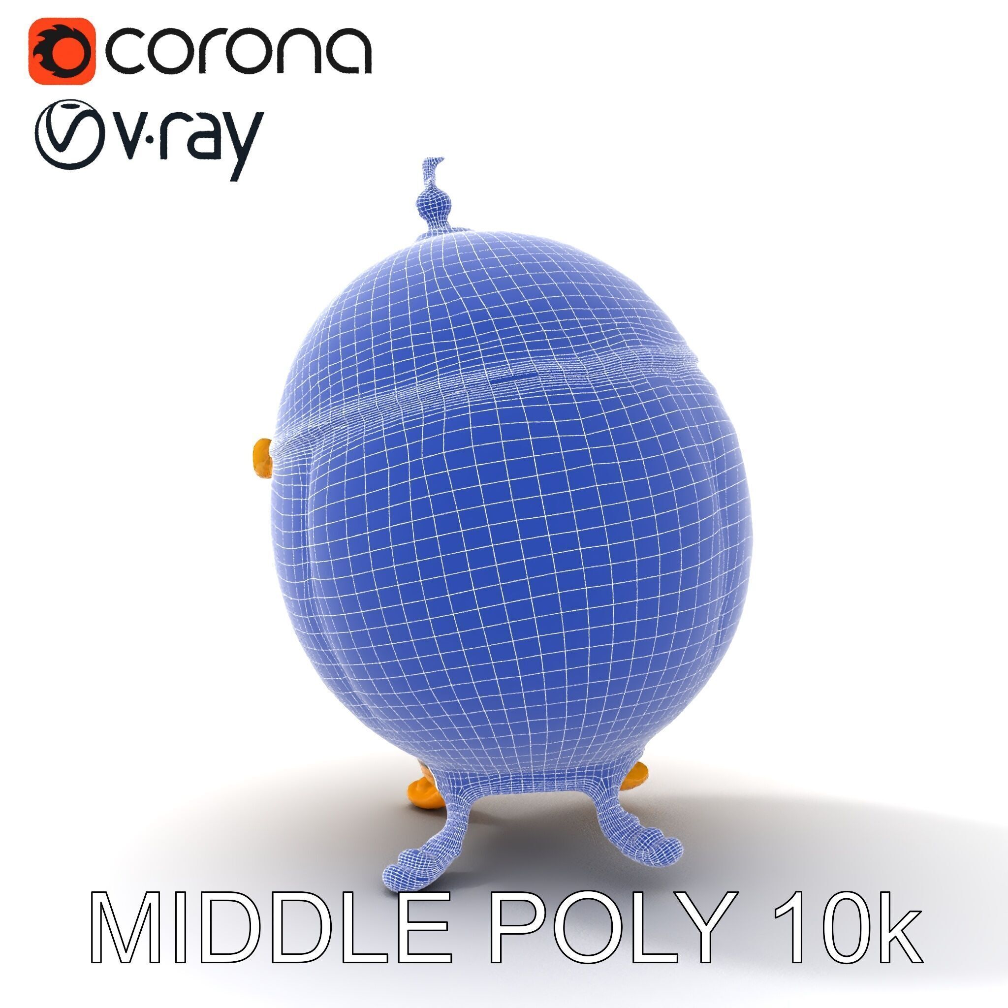 Ornate Faberg Egg Model Pack with Enamel and Gold Detailing Low-poly 3D model_8