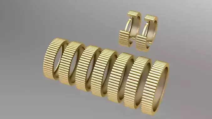 Boucheron ring  size 51to63 and earrings