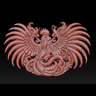 Cockfighting Pendant Jewelry 3D print model_15