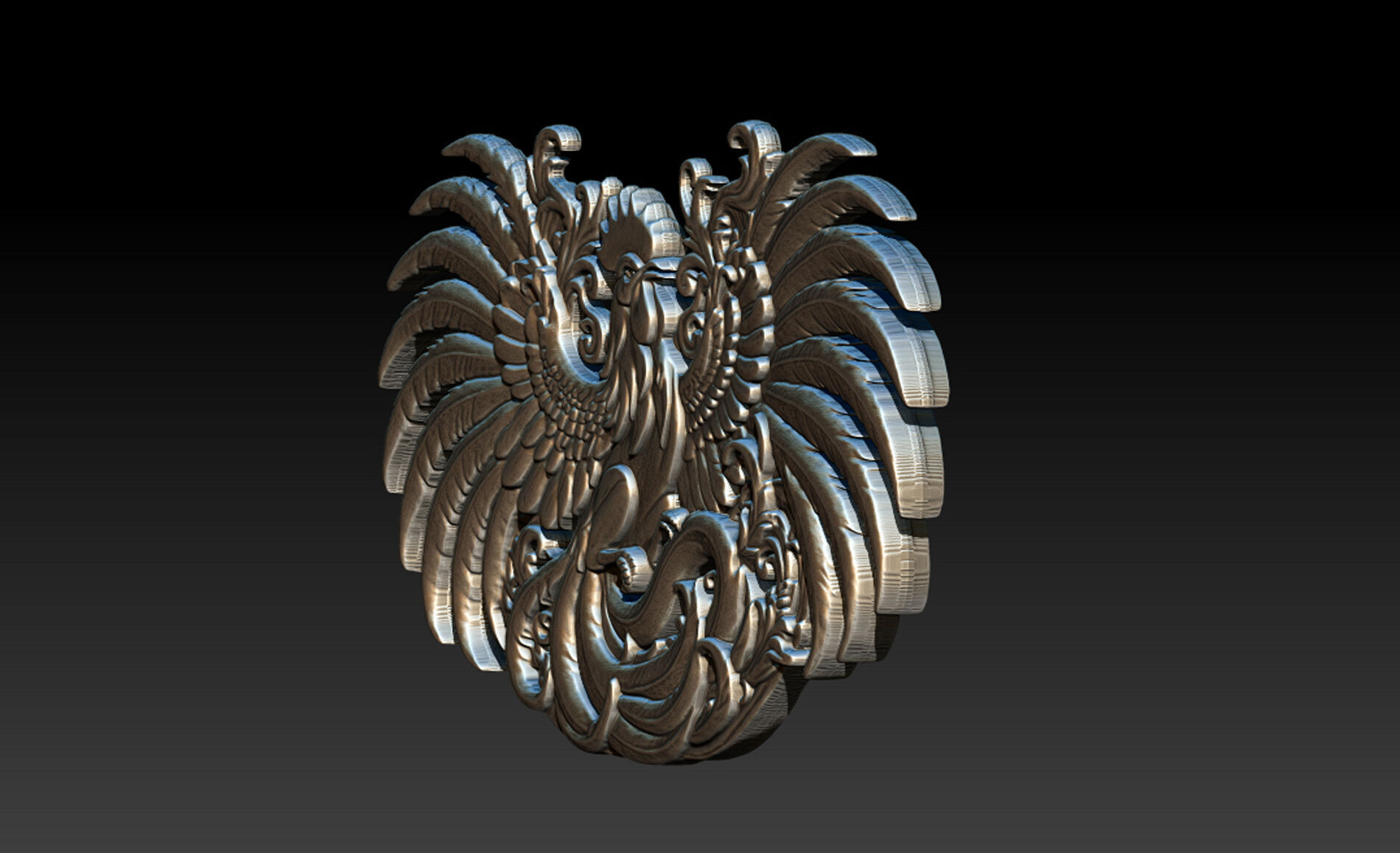 Cockfighting Pendant Jewelry 3D print model_12