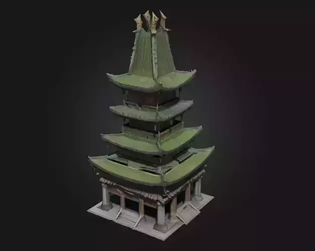 Pagoda Tower  Majestic Symbol of Eastern Architecture