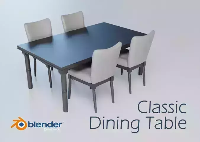 Classic Dining Table with Chairs