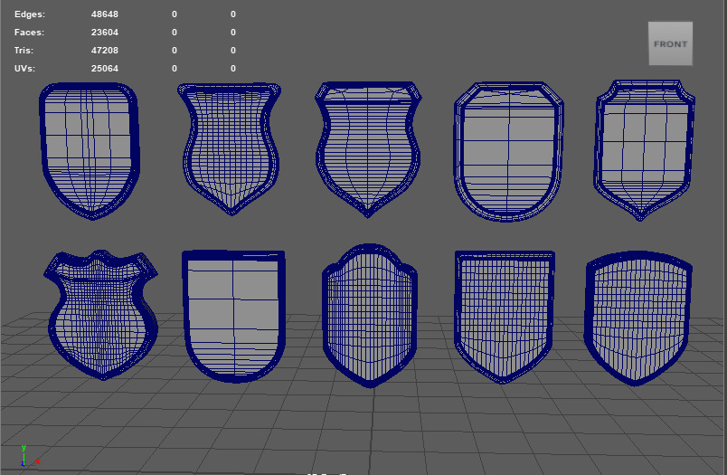 Heraldic arm 3D model_11