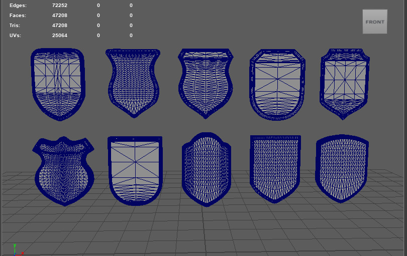 Heraldic arm 3D model_10