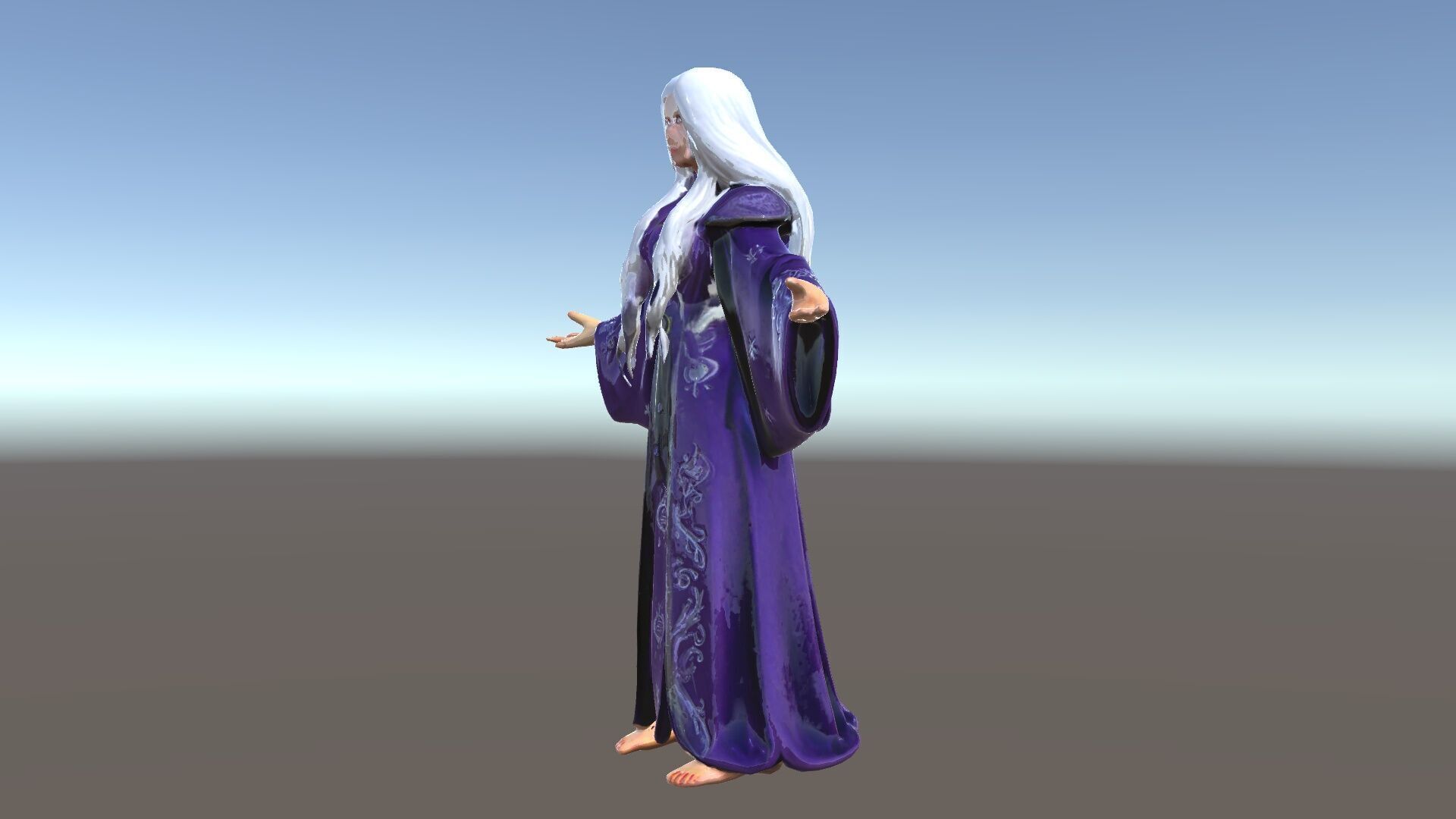 Enchanted Sorceress D Model  Rigged Textured GameReady Low-poly 3D model_30