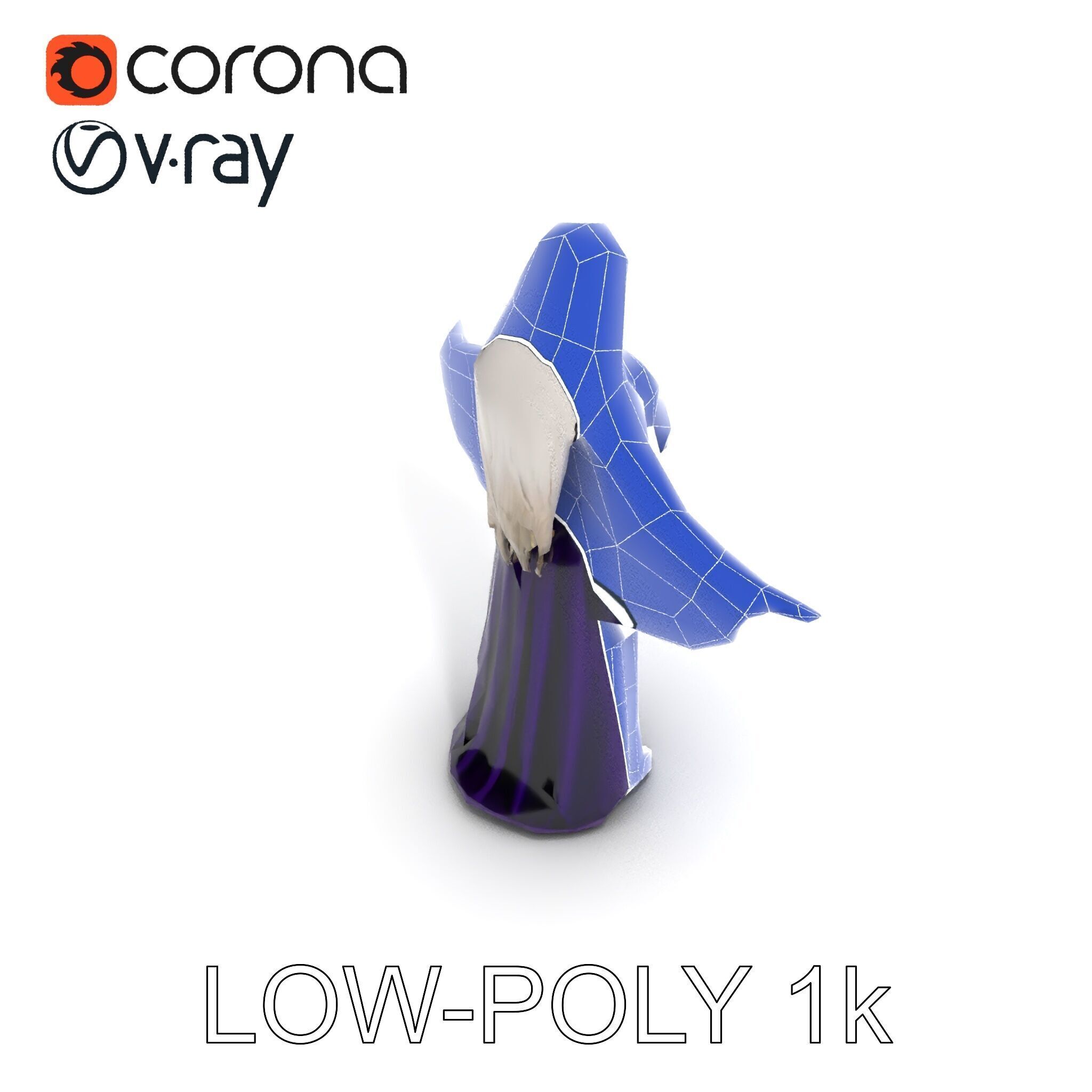 Enchanted Sorceress D Model  Rigged Textured GameReady Low-poly 3D model_25