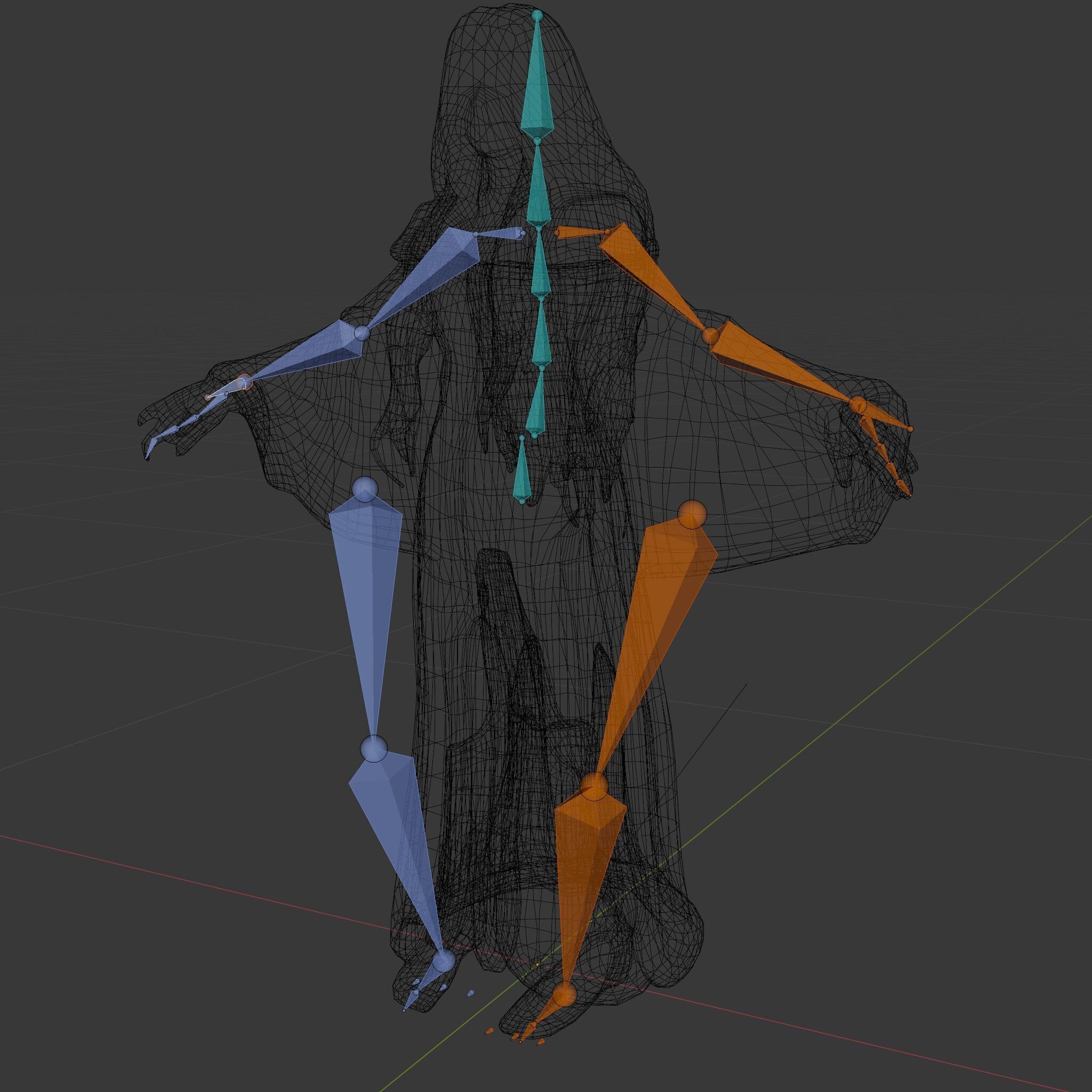 Enchanted Sorceress D Model  Rigged Textured GameReady Low-poly 3D model_16