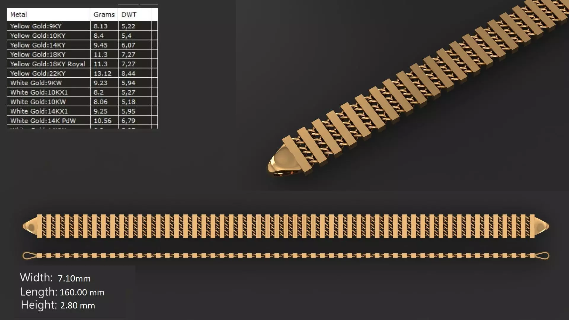 Chains-2 6-7MM 3D print model_0
