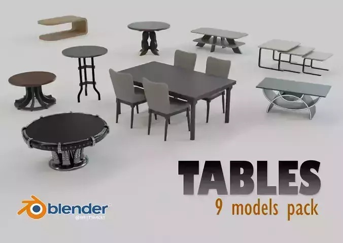 Tables - 9 Models Pack