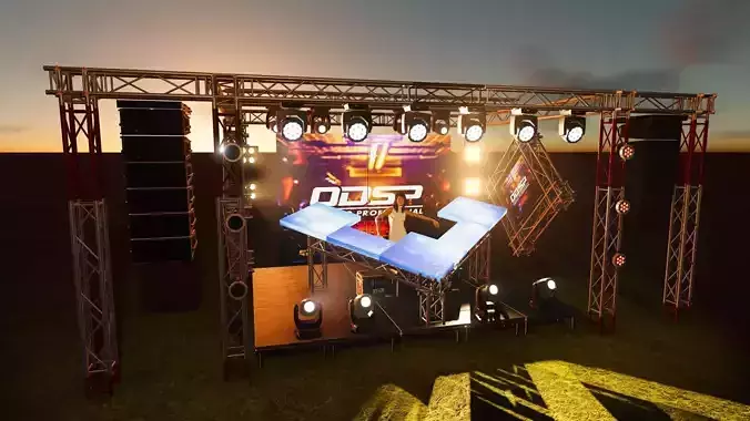 Montaje Fiesta tipo 6 3D model
