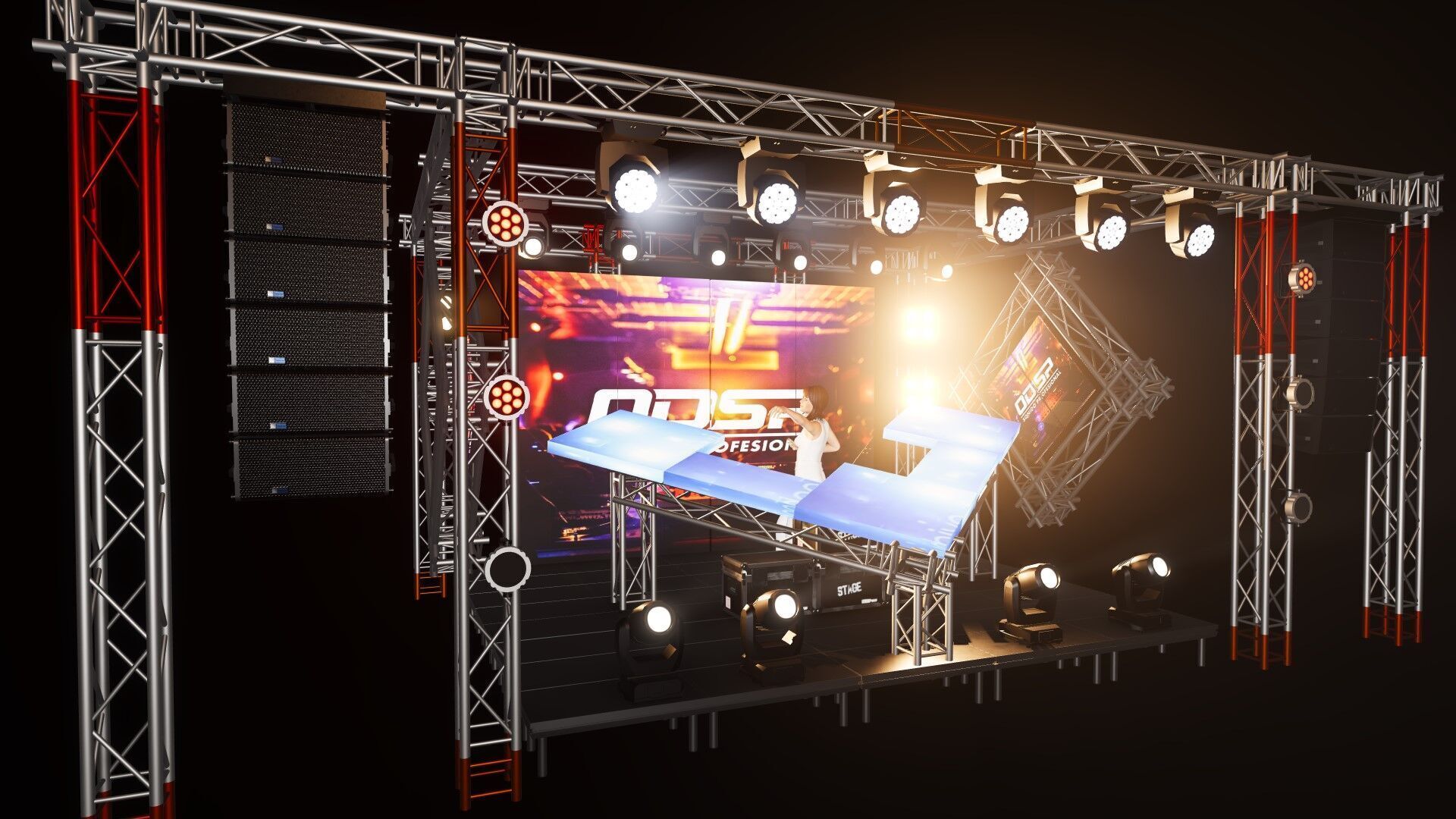 Montaje Fiesta tipo 6 3D model_7