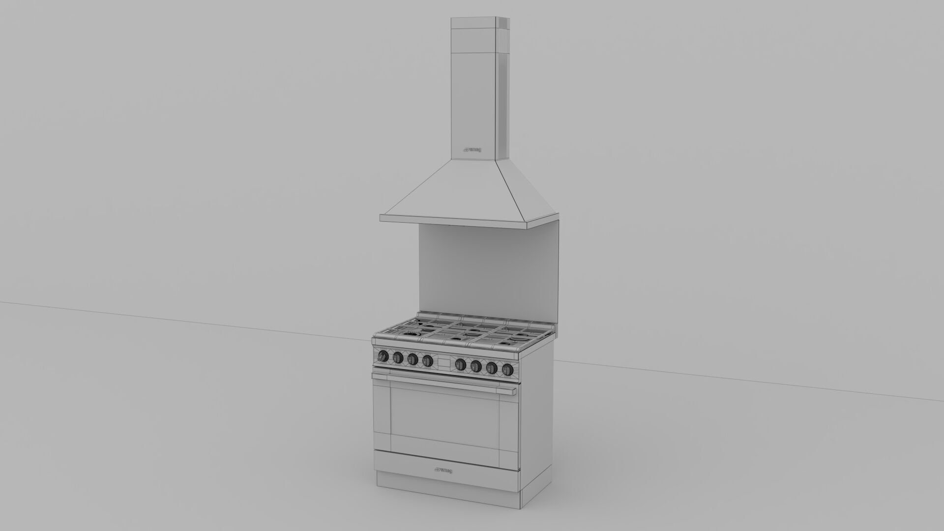 Smeg Portofino Set 3D model_8