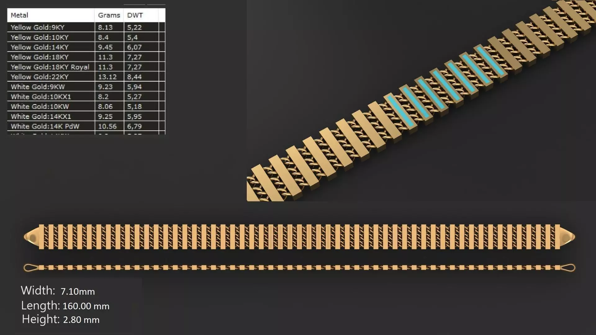 Chains-2 5-7MM 3D print model_0