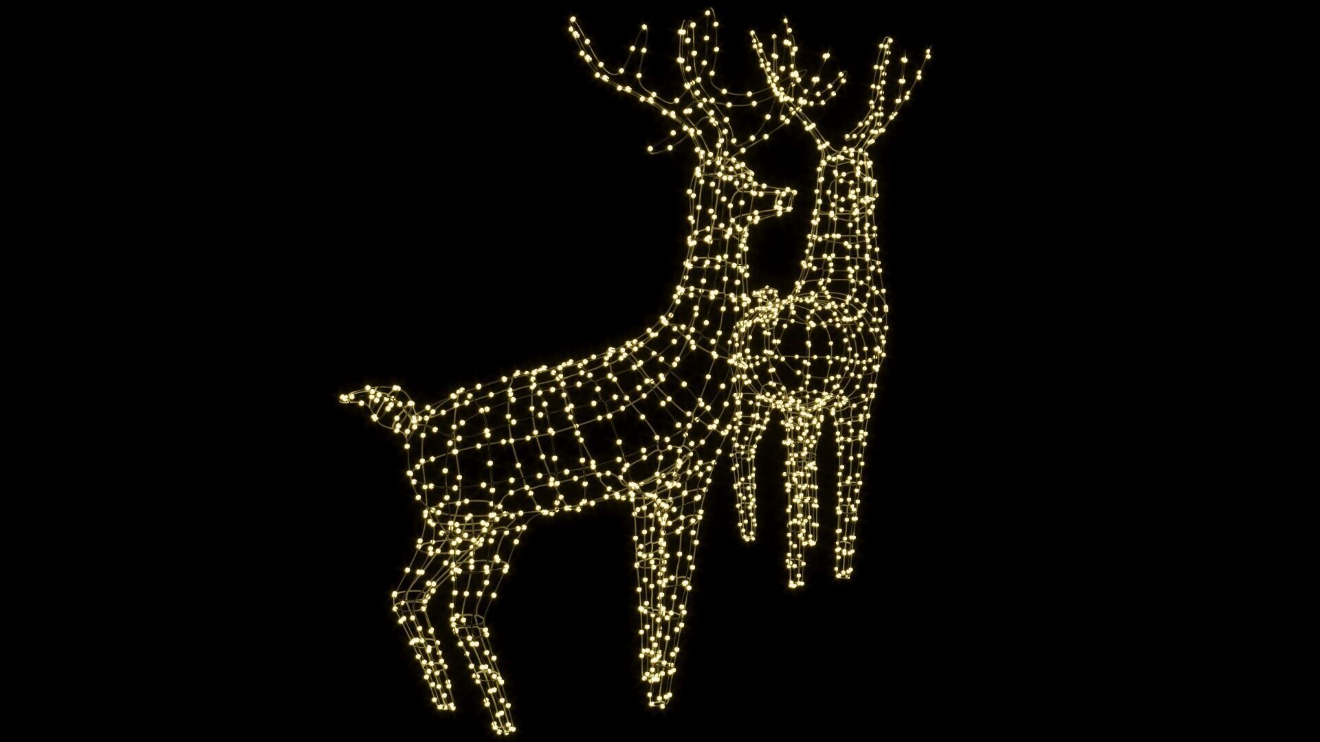 New Year Deer 3D model_3