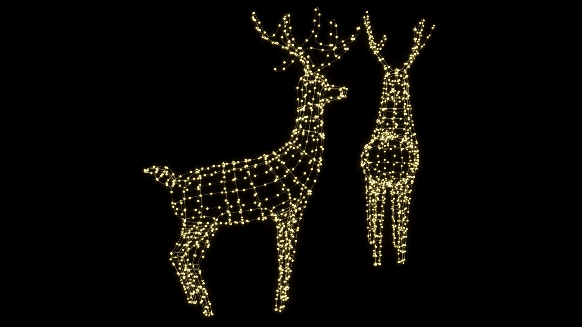 New Year Deer 3D model_2