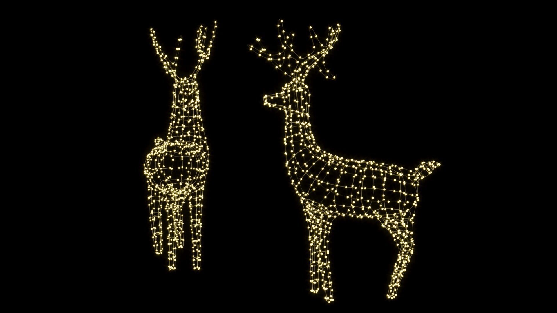 New Year Deer 3D model_4