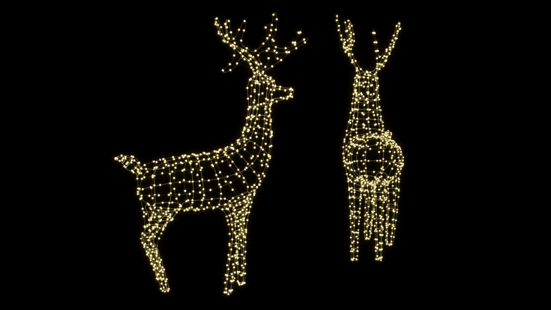 New Year Deer 3D model_1