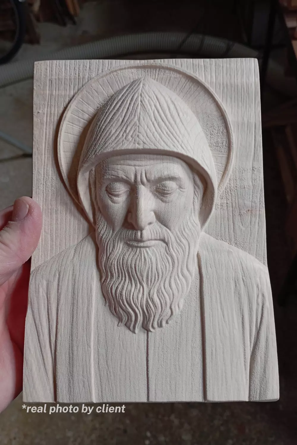 Saint Charbel Bas Relief 3D Model Collection_1