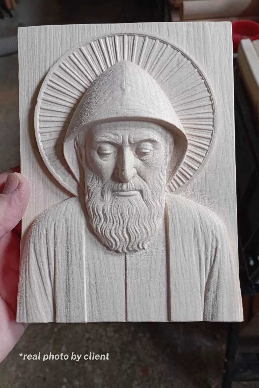Saint Charbel Bas Relief 3D Model Collection_2