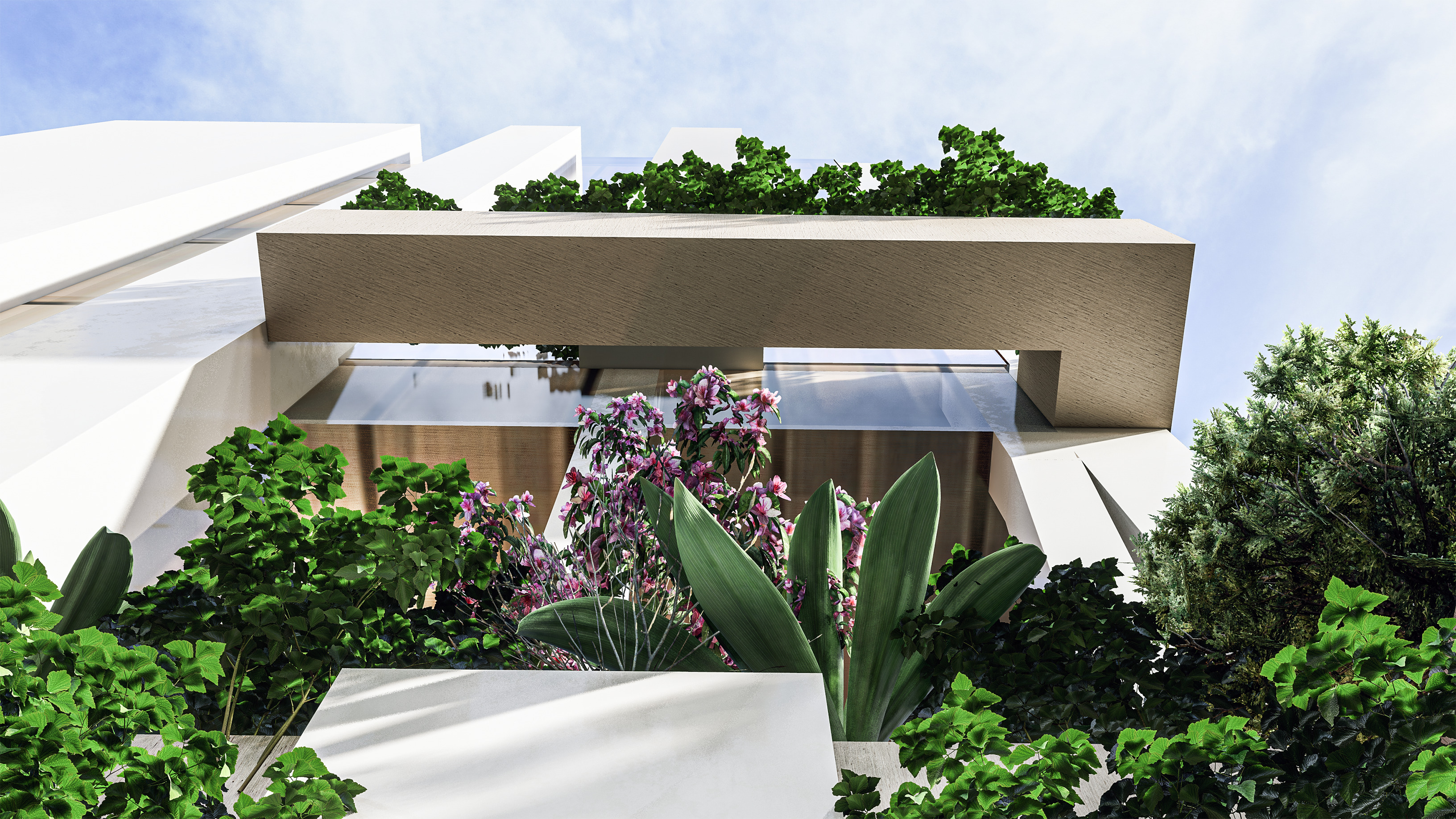 Modern high rise mixed used building 3D model_10