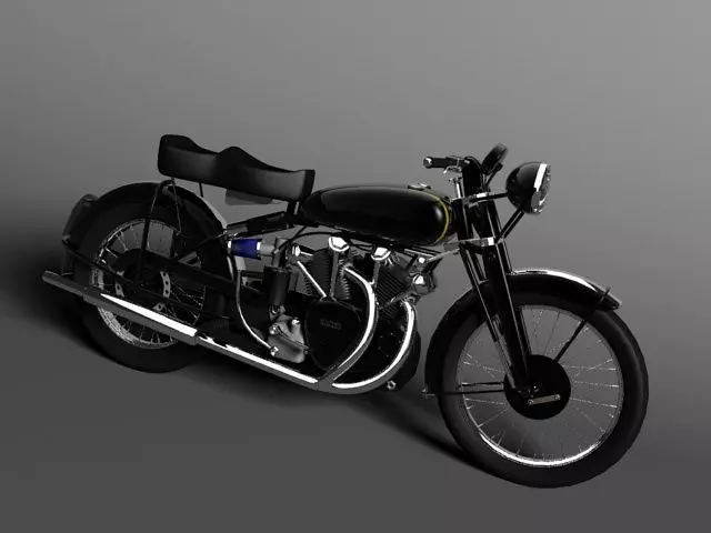 Vincent Black Shadow 1954 3D model_0