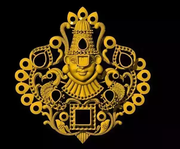 balaji necklace pendant 3dm file