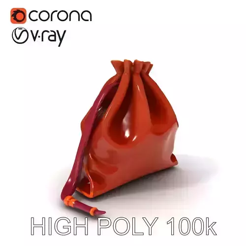 Leather Pouch D Model Pack for Versatile Use