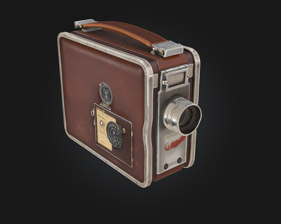 Vintage Camera  A Timeless Tribute to Classic Photography 3D model_1