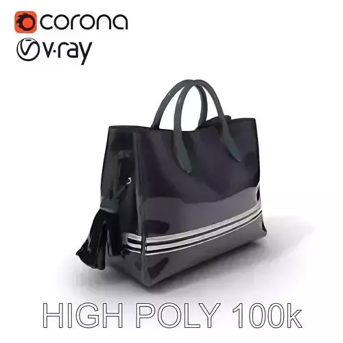 Elegant Handbag D Model Pack with Detailing