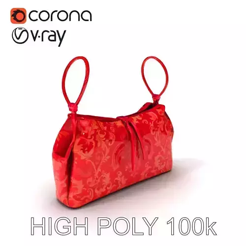 Elegant Handbag Model Pack with Ornate Pattern