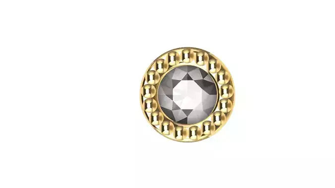 Milgrain round brilliant setting 3D print model