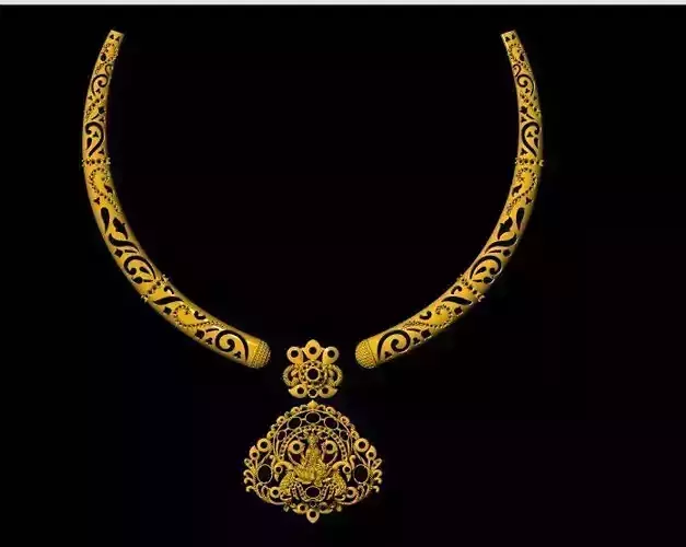 laxmi kanti necklace 3dm file