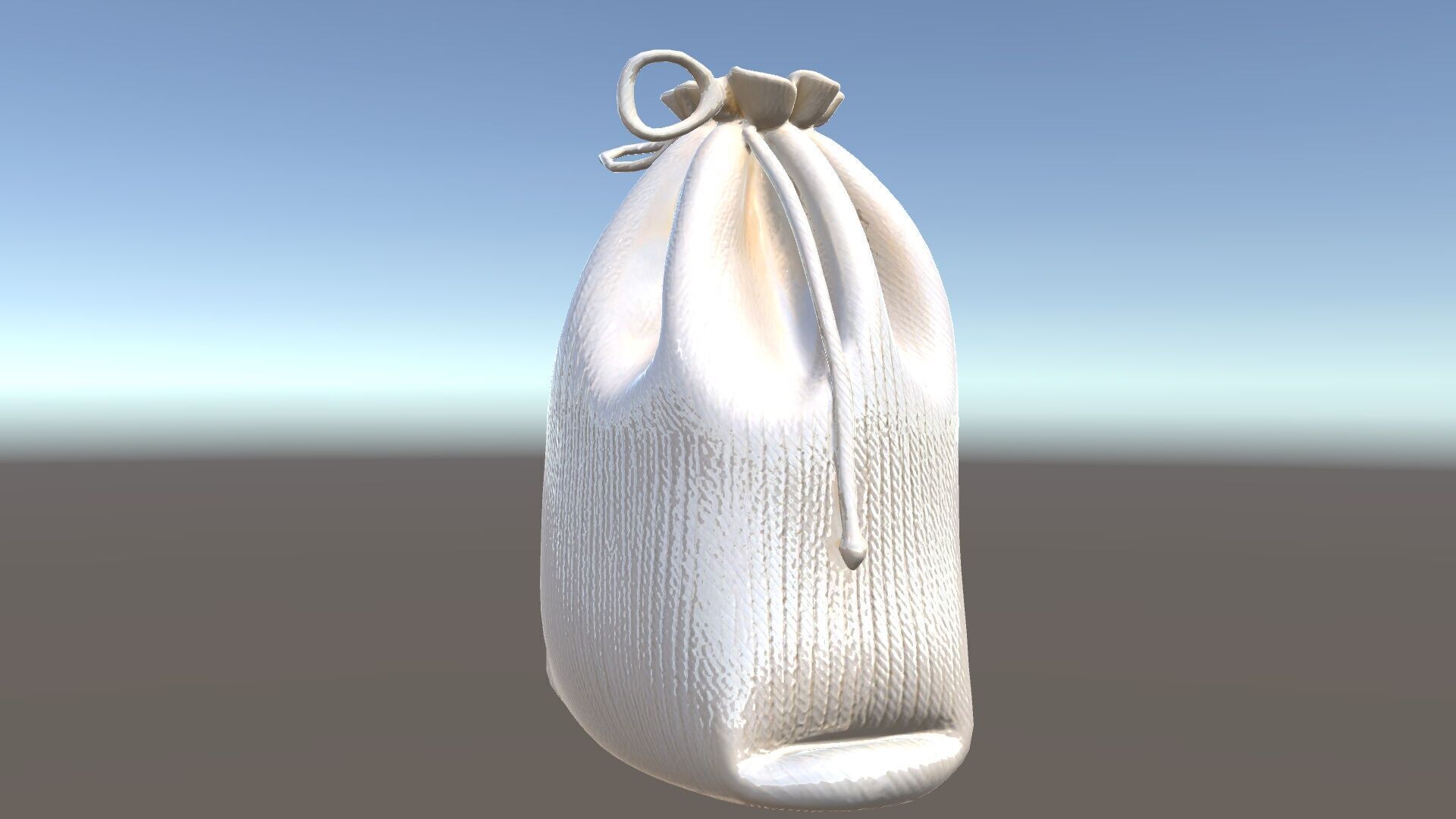 Drawstring Cotton Bag D Model Pack Low-poly 3D model_13