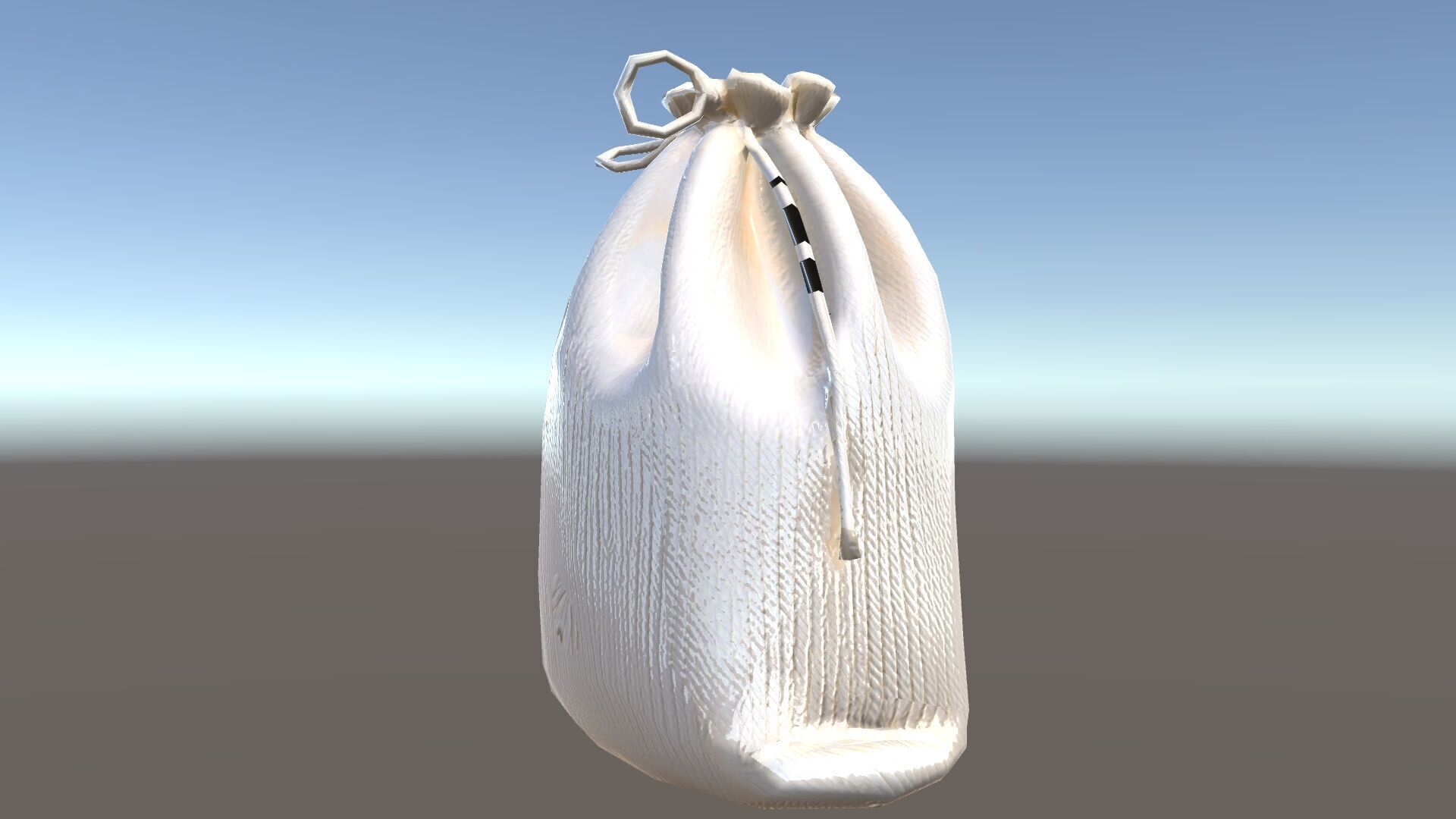 Drawstring Cotton Bag D Model Pack Low-poly 3D model_29
