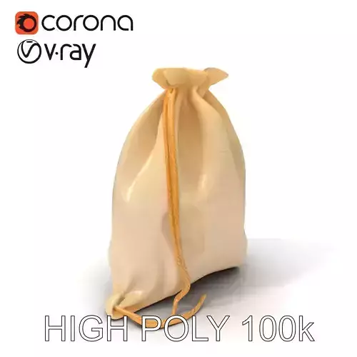 Drawstring Canvas Bag Model Pack