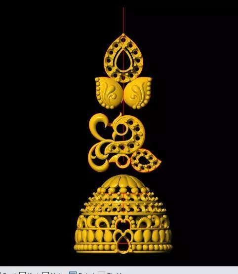 jhumka 3dm file 3D print model