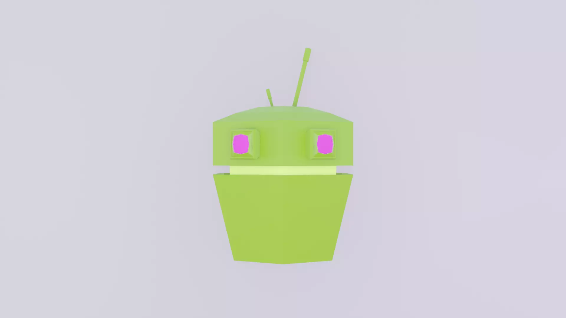 Robot Game Low Poly Low-poly 3D model_0