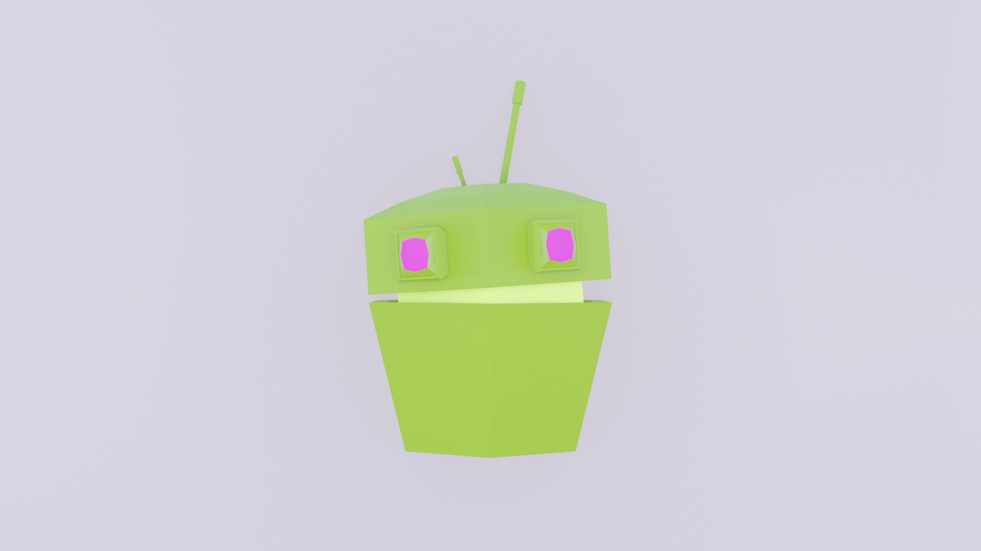 Robot Game Low Poly Low-poly 3D model_4